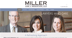 Desktop Screenshot of millerlawandmediation.com